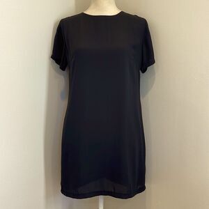 Olivaceous Black Shift Dress with Exposed Back Zipper (NWT)